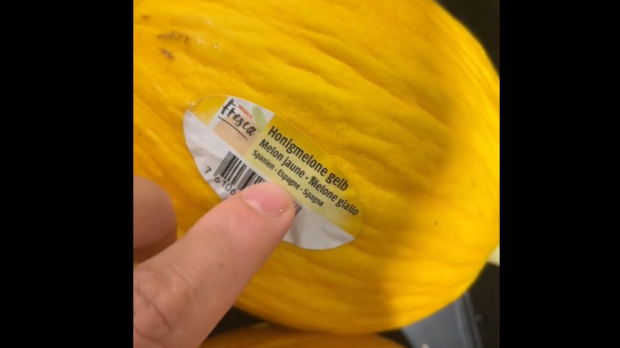 Melón español en un supermercado de Suiza