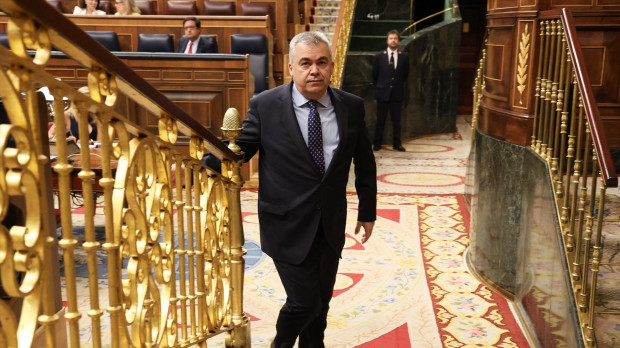 Santos Cerdán, en el Congreso de los Diputados el pasado 28 de mayo de 2025