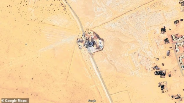 Imagen del supuesto ovni en el desierto del Sáhara