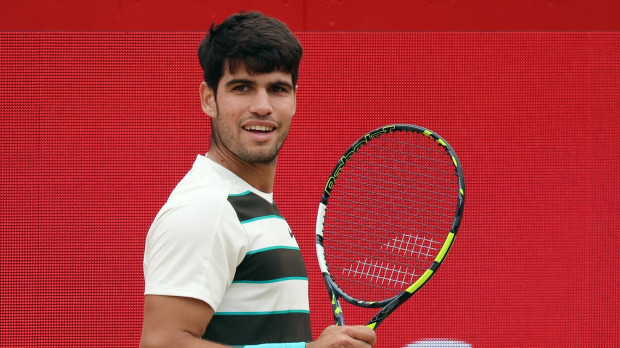Carlos Alcaraz, en la final del ATP 500 de Queen's