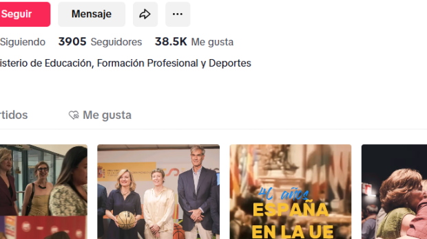 Cuenta de TikTok del Ministerio de Educación