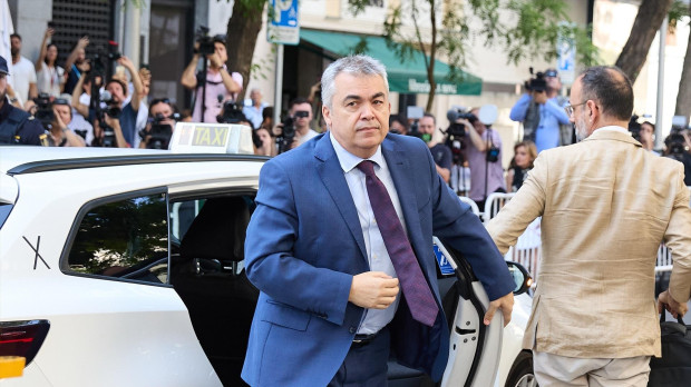 El exsecretario de Organización del PSOE Santos Cerdán a su llegada a declarar en el Tribunal Supremo