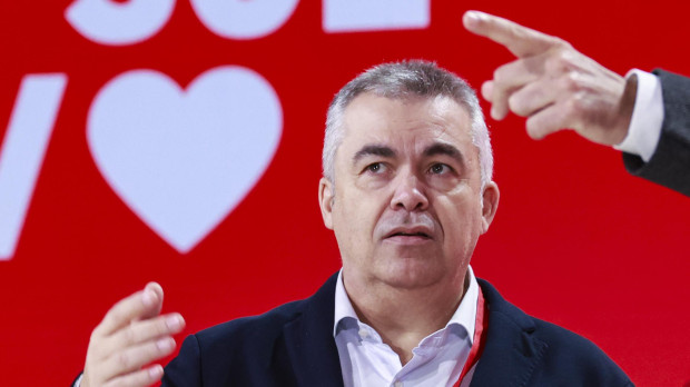 Santos Cerdán y Juan Espadas, en el pasado Congreso Federal del PSOE, celebrado en Sevilla