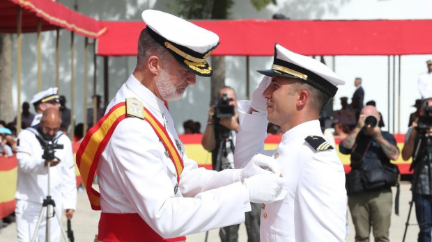 Don Felipe, en la entrega de despachos de 2023