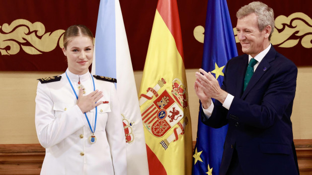 La Princesa de Asturias, este lunes, agradece en Santiago la medalla de oro de Galicia