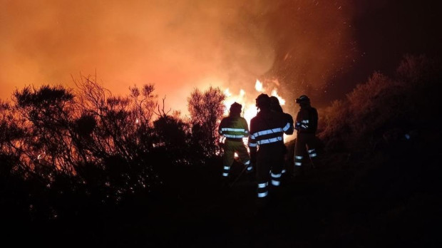 Incendio forestal en Cantabria
