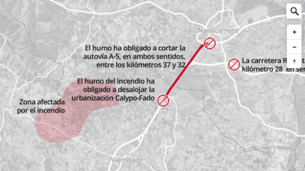 Infografía incendio Méntrida (Toledo)