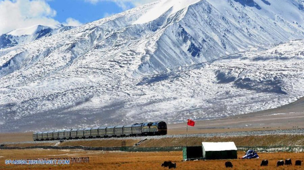 Tren de la línea ferroviaria Qinghai-Tíbet.
