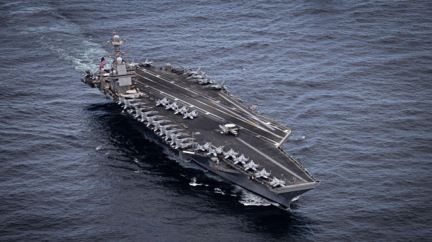 El USS Gerald R. Ford (CVN 78) se encuentra desplegado en el Mar del Norte como parte de un ejercicio multinacional