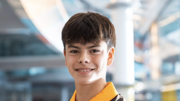 El joven Christian Costoya