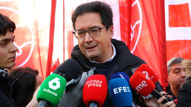 El secretario general del PSOE de Madrid y ministro para la Transformación Digital y de la Función Pública, Óscar López, este viernes