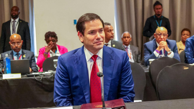 Marco Rubio en  en el marco de la conferencia anual de la Comunidad del Caribe (Caricom)