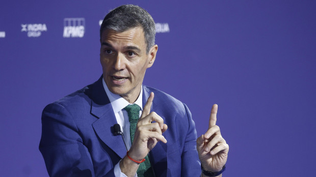 Pedro Sánchez, este miércoles en el Cercle d'Economia