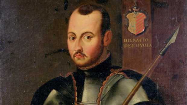 Vera effigies S. Ignaty de Loyola, verdadera imagen de S. Ignacio, con armadura militar
