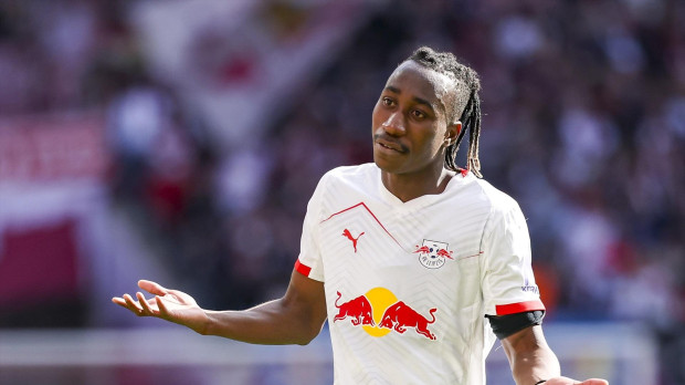 (Foto de ARCHIVO)
11 April 2026, Saxony, Leipzig: Leipzig's Yan Diomande reacts during the German Bundesliga soccer match between RB Leipzig and Borussia Moenchengladbach at Red Bull Arena. Photo: Jan Woitas/dpa - WICHTIGER HINWEIS: Gemäß den Vorgaben der DFL Deutsche Fußball Liga bzw. des DFB Deutscher Fußball-Bund ist es untersagt, in dem Stadion und/oder vom Spiel angefertigte Fotoaufnahmen in Form von Sequenzbildern und/oder videoähnlichen Fotostrecken zu verwerten bzw. verwerten zu lassen.
11/4/2026 ONLY FOR USE IN SPAIN