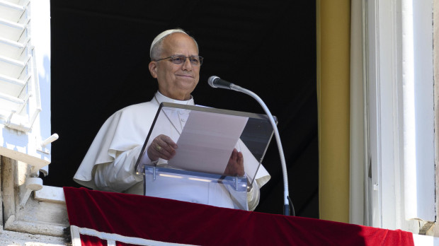 El Papa Leone XIV presidió el Ángelus desde el Palacio Apostólico del Vaticano