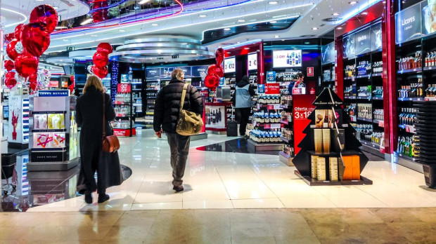 Tienda libre de impuestos en el Aeropuerto de Madrid Barajas