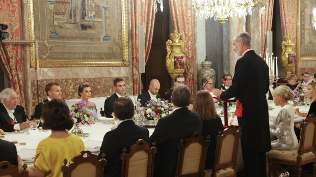 Los Reyes Felipe y Letizia ofrecen una cena de gala en el Palacio Real