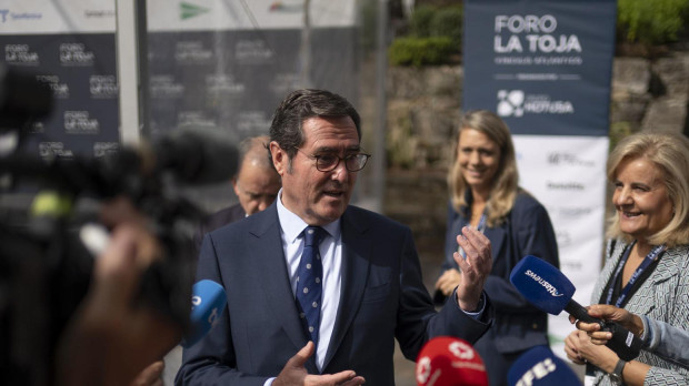 El presidente de la CEOE, Antonio Garamendi