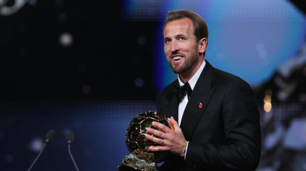 Harry Kane celebra el Balón de Oro 2026