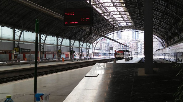 Estación de Abando, en Bilbao