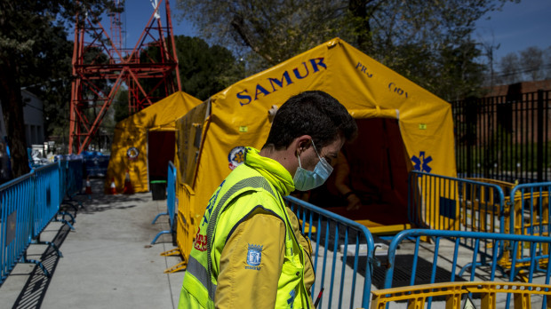 Trabajadores del SAMUR en 2020
