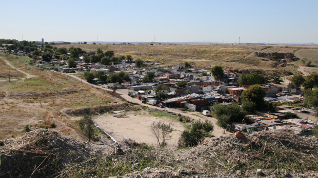 Imagen panorámica del Sector 6 de la Cañada, el epicentro de la droga en Madrid