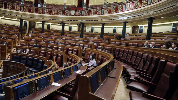 Sesión en el Congreso de los Diputados en mayo de 2021.