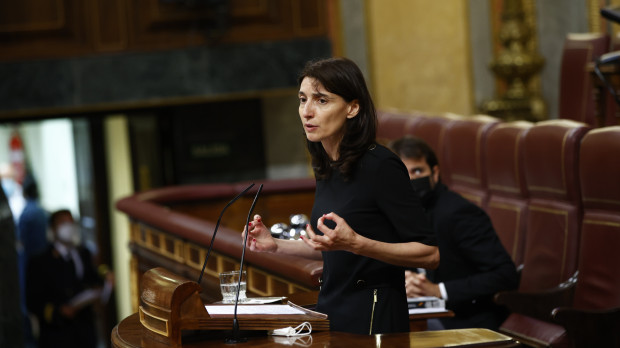 Pilar Llop en una sesión ordinaria en el Congreso de los Diputados