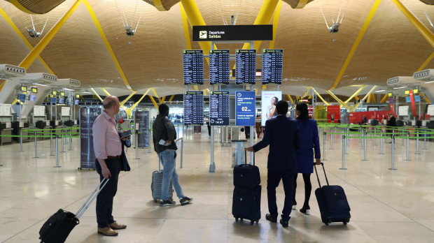 Sala de información de la T4, en el aeropuerto Adolfo Suárez Madrid-Barajas