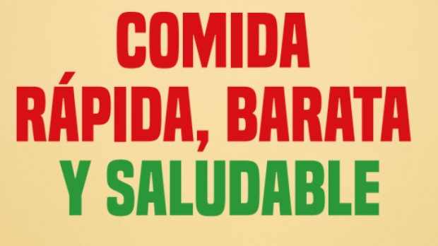 Portada del libro Comida Rápida, Barata y Saludable de Alberto Garzón
