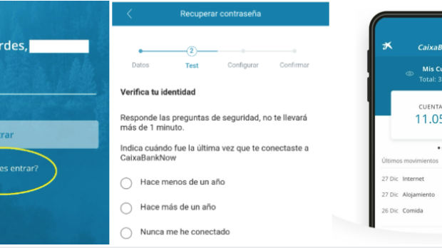 Cómo entrar en Caixabank si perdí la contraseña
