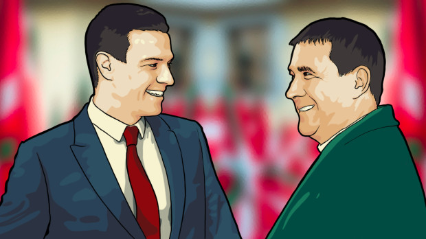 Ilustración Sánchez y Otegi