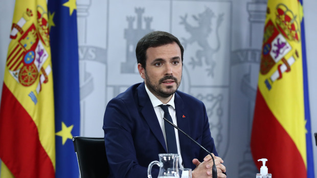 Alberto Garzón en rueda de prensa posterior al Consejo de Ministros