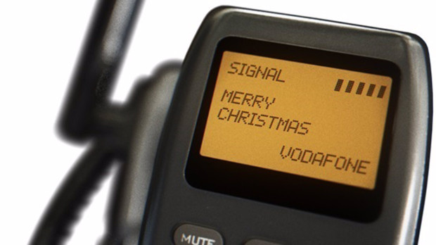 Captura del primer SMS del mundo, enviado por Vodafone en 1992 y que ahora será subastado en formato NFT para donar a Acnur lo recaudado