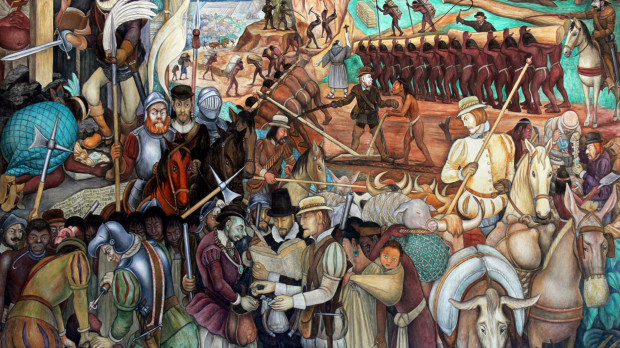 Los murales del pintor realista Diego Rivera eran considerados como una expresión de la leyenda negra en América