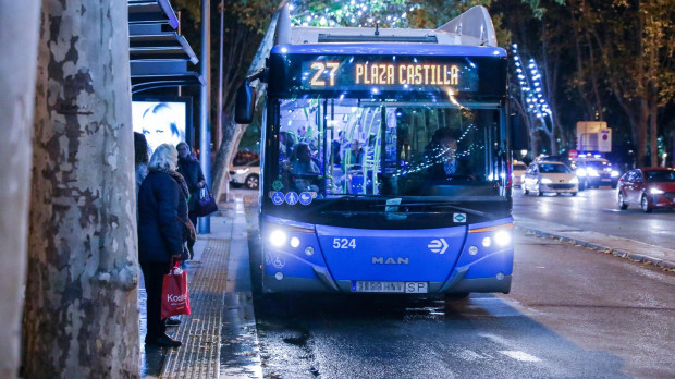Imagen de recurso de un autobús de la EMT