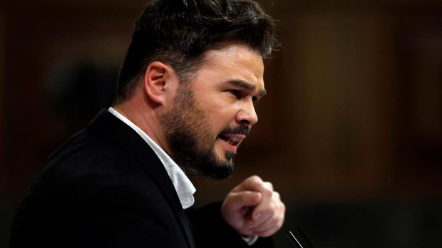 El portavoz de ERC en el Congreso, Gabriel Rufián