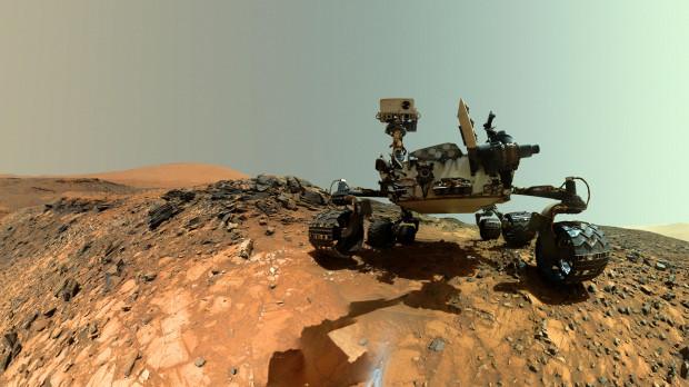 El rover Curiosity en un autorretrato tomado en 2019