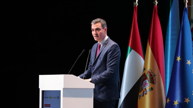 Pedro Sánchez, en la Expo de Dubái.