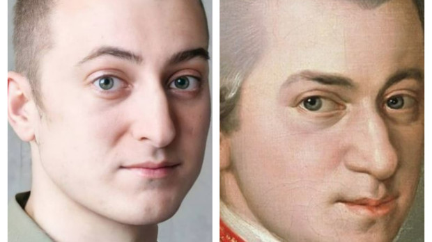 Aspecto que tendría Mozart.