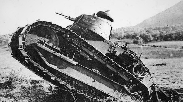 Tanque Renault F-17 español en la Guerra del Rif