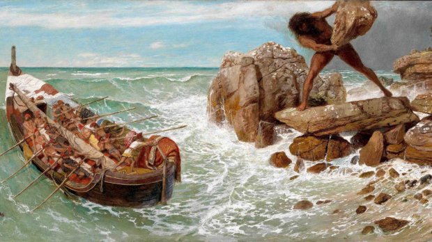 Cuadro 'Odiseo y Polifemo' (1896), de Arnold Böcklin, en el Museum of Fine Arts de Boston