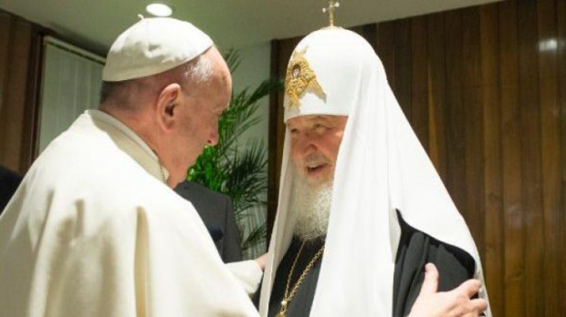 Histórico encuentro en Cuba entre el Papa Francisco y el patriarca Cirilo en 2016