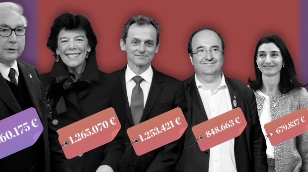 Estos son los ministros nombrados y cesados en 2021 con mayor patrimonio