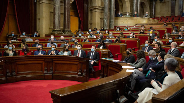 El Parlamento de Cataluña en sesión de control.