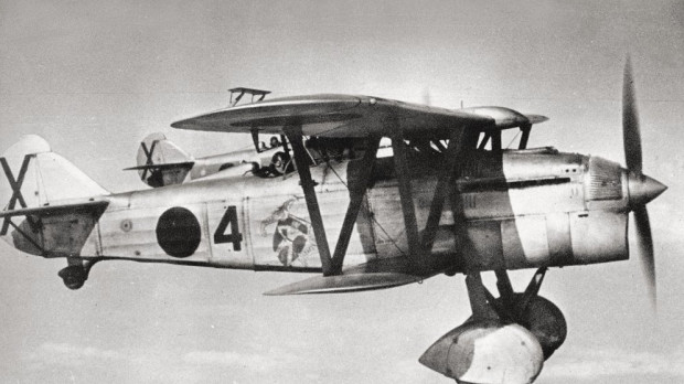 Fiat C.R.32 durante la Guerra Civil Española. García-Morato pilotó este modelo de caza