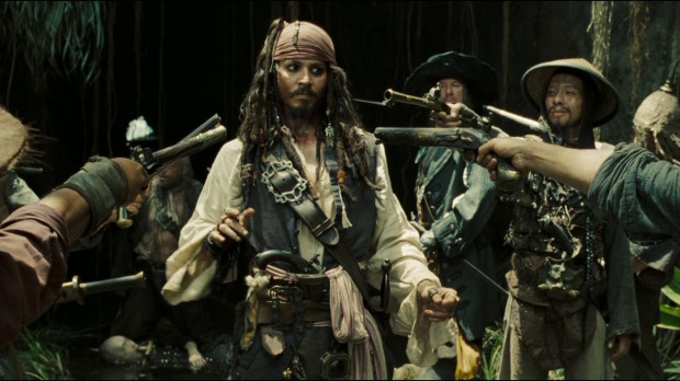 Captura de una escena de la película Piratas del Caribe: En el fin del mundo