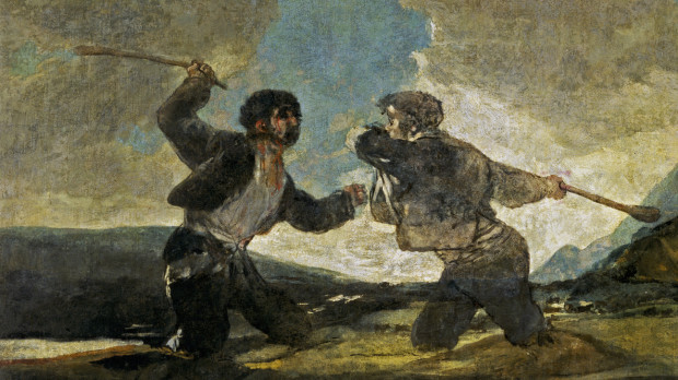 'Duelo a garrotazos'. Francisco de Goya.