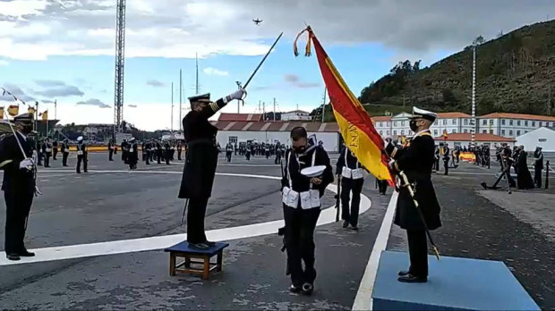 Jura de bandera en las instalaciones de La Graña